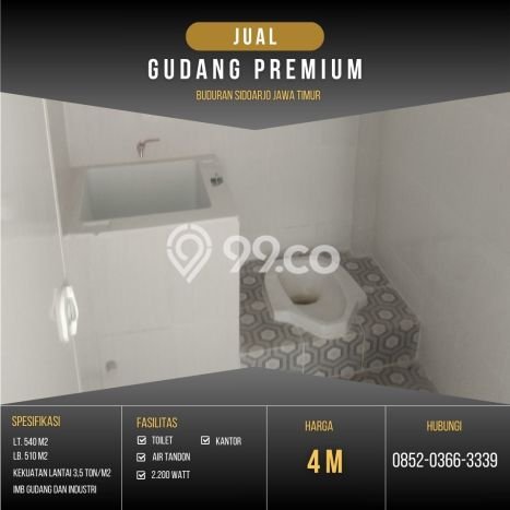 Lokasi Strategis! Dijual Gudang Bisnis di Buduran, Sidoarjo Kondisi Bagus Lokasi Strategis! Dijual Gudang Bisnis di Buduran, Sidoarjo Kondisi Bagus