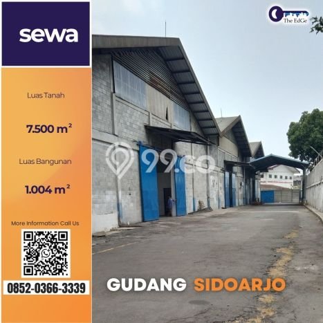 Gudang Disewakan Cepat di Taman Sidoarjo LB 1004m2 Gudang Disewakan Cepat di Taman Sidoarjo LB 1004m2