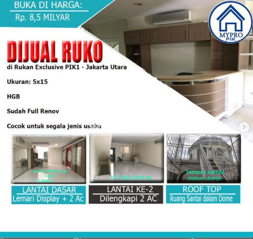 Ruko Bagus Dijual di Pantai Indah Kapuk Jakarta Utara Lokasi Strategis Cocok untuk Kembangkan Bisnis Ruko Bagus Dijual di Pantai Indah Kapuk Jakarta Utara Lokasi Strategis Cocok untuk Kembangkan Bisnis