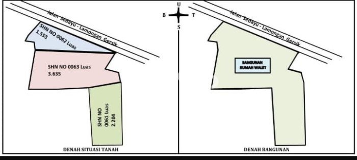 Lahan untuk Dijual di Gresik Gresik Luas 7400m2 Lahan untuk Dijual di Gresik Gresik Luas 7400m2