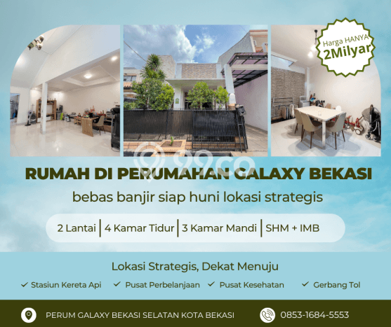 Dijual Rumah 4 Kamar Lokasi Strategis Nyaman dan Strategis di Bekasi Selatan Dijual Rumah 4 Kamar Lokasi Strategis Nyaman dan Strategis di Bekasi Selatan