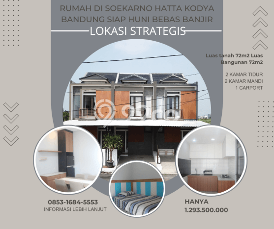 For Sale Hunian Rumah Terawat 4 KT di Soekarno Hatta, Bandung For Sale Hunian Rumah Terawat 4 KT di Soekarno Hatta, Bandung