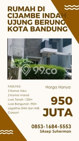 Dijual Hunian Rumah Terawat 3 KT di Ujungberung, Bandung Dijual Hunian Rumah Terawat 3 KT di Ujungberung, Bandung