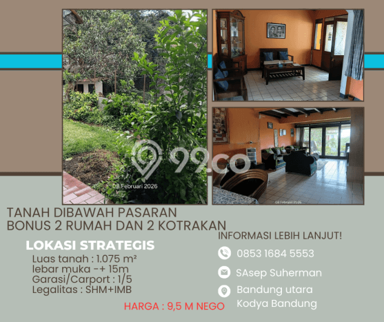 Tanah Kavling Dijual di Setiabudi, Bandung dengan Luas Tanah 1075m2 Tanah Kavling Dijual di Setiabudi, Bandung dengan Luas Tanah 1075m2