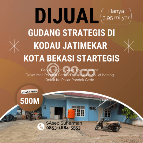 Gudang Bagus Dijual di Jati Mekar Bekasi Strategis Cocok untuk Kembangkan Bisnis Gudang Bagus Dijual di Jati Mekar Bekasi Strategis Cocok untuk Kembangkan Bisnis
