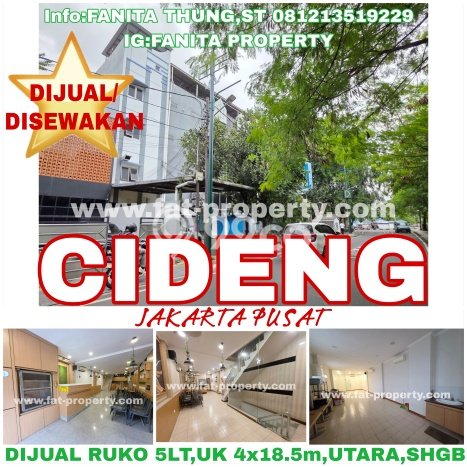 Unit Ruko Dijual di Jakarta Pusat LT 74m2 & LB 250m2 Unit Ruko Dijual di Jakarta Pusat LT 74m2 & LB 250m2