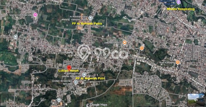 Dijual Tanah di Dau Malang Luas 171m2 SHM Dijual Tanah di Dau Malang Luas 171m2 SHM