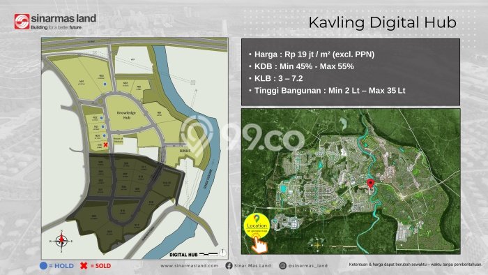 Dijual Tanah Lokasi BSD City, Tangerang Seluas 984m2 Dijual Tanah Lokasi BSD City, Tangerang Seluas 984m2