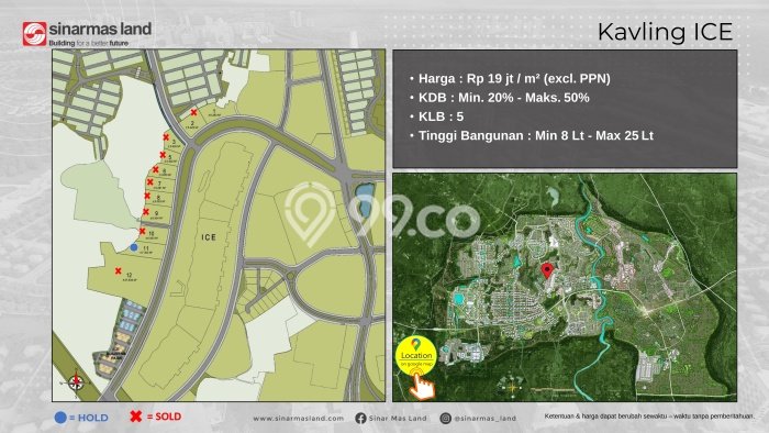 Dijual Tanah Lokasi BSD City, Tangerang Seluas 984m2 Dijual Tanah Lokasi BSD City, Tangerang Seluas 984m2
