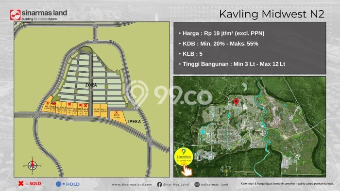 Dijual Tanah Lokasi BSD City, Tangerang Seluas 984m2 Dijual Tanah Lokasi BSD City, Tangerang Seluas 984m2