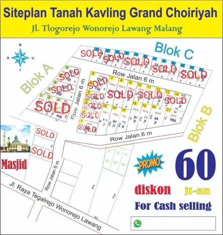 Tanah Dijual Lokasi Lawang, Malang Luas 69m2 Legalitas Aman Tanah Dijual Lokasi Lawang, Malang Luas 69m2 Legalitas Aman
