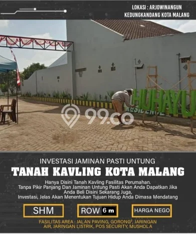 Tanah Kavling Dijual di Malang dengan Spesifikasi 60m2 Tanah Kavling Dijual di Malang dengan Spesifikasi 60m2