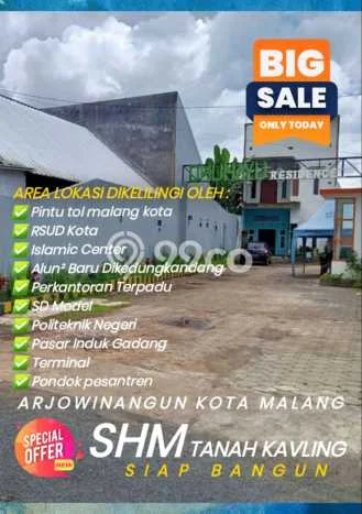 Tanah Kavling Dijual di Malang dengan Spesifikasi 60m2 Tanah Kavling Dijual di Malang dengan Spesifikasi 60m2