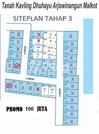 Tanah Kavling Dijual di Malang dengan Spesifikasi 60m2 Tanah Kavling Dijual di Malang dengan Spesifikasi 60m2