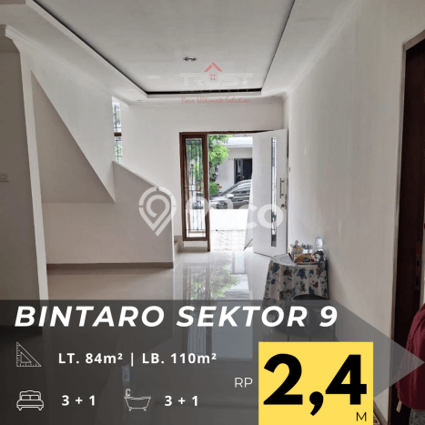 Rumah Luas Asri 3 KT Siap Pakai di Sektor 9-Bintaro Tangerang Selatan Rumah Luas Asri 3 KT Siap Pakai di Sektor 9-Bintaro Tangerang Selatan