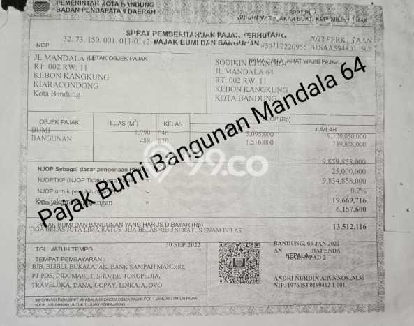 Gudang di Kiaracondong, Luas 600m², Mainroad, Area Ramai Gudang di Kiaracondong, Luas 600m², Mainroad, Area Ramai