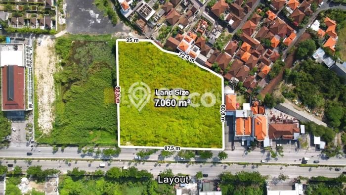Dijual Tanah 7060m2 di Seminyak, Badung Dijual Tanah 7060m2 di Seminyak, Badung