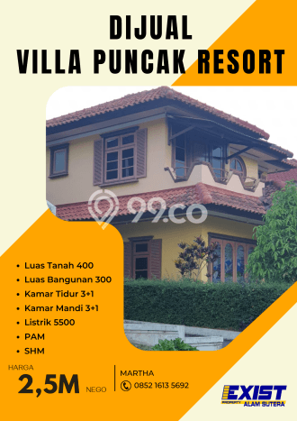 Vila Berkualitas di , Dimensi 400m2m², Lingkungan Tenang dan aman Vila Berkualitas di , Dimensi 400m2m², Lingkungan Tenang dan aman