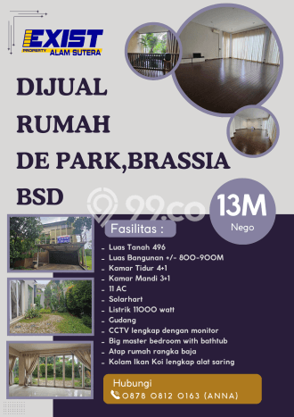 Siap Huni Hunian Elit 4 Kamar di BSD Dekat ke Mana Saja Siap Huni Hunian Elit 4 Kamar di BSD Dekat ke Mana Saja