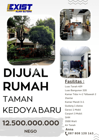 Rumah Elit LB 320m2 Siap Pakai Desain Elegan di Kedoya Baru, Jakarta Barat Rumah Elit LB 320m2 Siap Pakai Desain Elegan di Kedoya Baru, Jakarta Barat