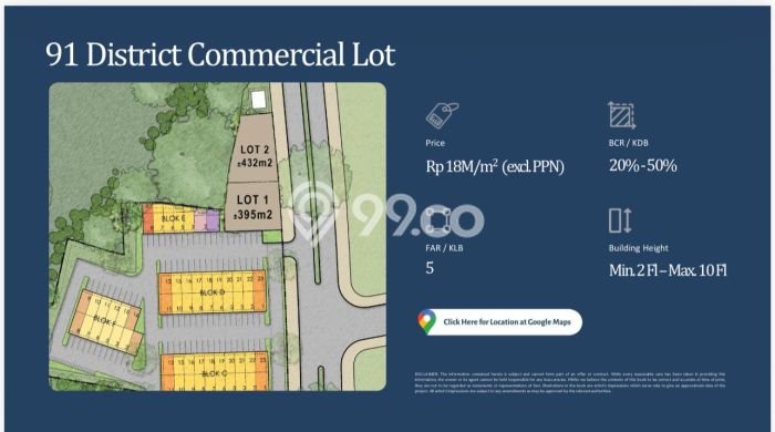 Kavling Tanah untuk Dijual di BSD, Tangerang, Luas 395m2 Kavling Tanah untuk Dijual di BSD, Tangerang, Luas 395m2