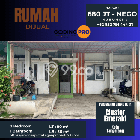 Jual Rumah Strategis Bagus Punya 2 KT di Tangerang Tangerang SHM Jual Rumah Strategis Bagus Punya 2 KT di Tangerang Tangerang SHM