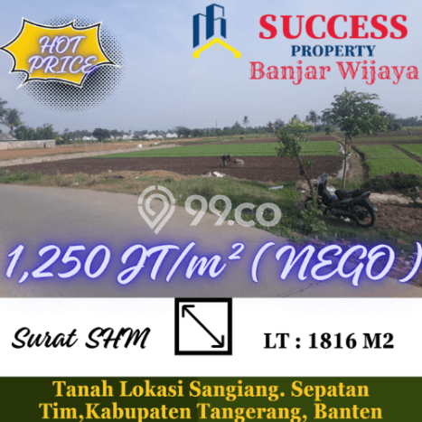 Jual Tanah Area Prospektif Kawasan Sepatan, Luas 1816m², Akses Sepatan, Tangerang, Tangerang Jual Tanah Area Prospektif Kawasan Sepatan, Luas 1816m², Akses Sepatan, Tangerang, Tangerang
