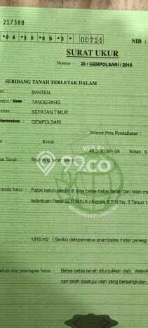 Jual Tanah Area Prospektif Kawasan Sepatan, Luas 1816m², Akses Sepatan, Tangerang, Tangerang Jual Tanah Area Prospektif Kawasan Sepatan, Luas 1816m², Akses Sepatan, Tangerang, Tangerang