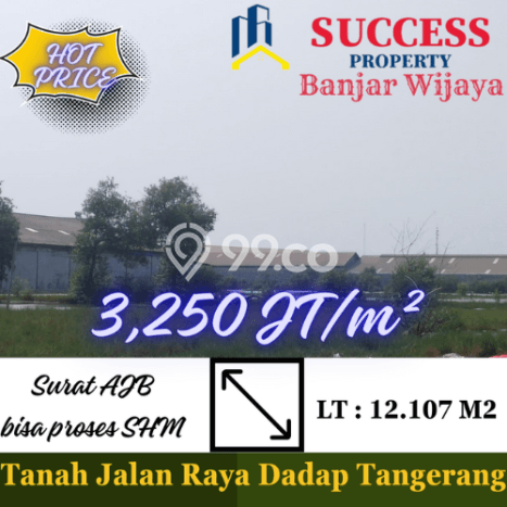 Tanah Dijual Area Strategis di Dadap Tangerang 12107m2 Tanah Dijual Area Strategis di Dadap Tangerang 12107m2