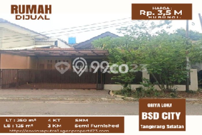 Ready to Use! Premium House LT 250m2 Desain Elegan di BSD Ready to Use! Premium House LT 250m2 Desain Elegan di BSD