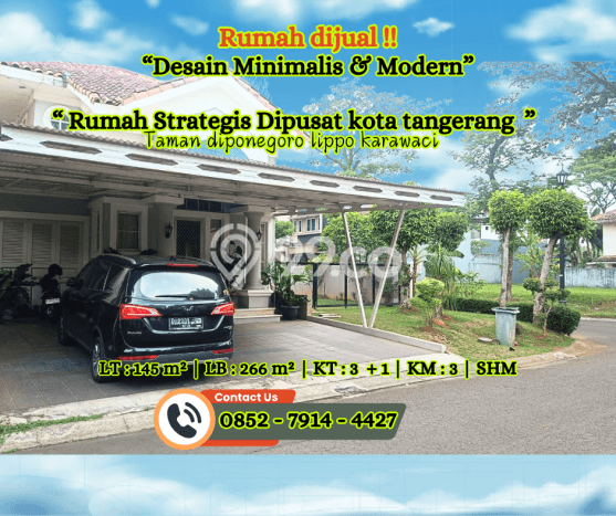 Dijual Hunian Mewah dengan Fasilitas Sekitar Lengkap di Karawaci, Tangerang Dijual Hunian Mewah dengan Fasilitas Sekitar Lengkap di Karawaci, Tangerang