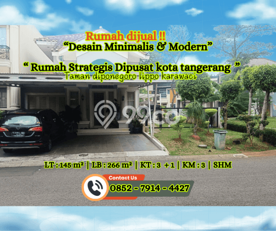 Dijual Hunian Mewah dengan Fasilitas Sekitar Lengkap di Karawaci, Tangerang Dijual Hunian Mewah dengan Fasilitas Sekitar Lengkap di Karawaci, Tangerang