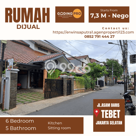 Siap Huni Rumah Mewah 6 Kamar di Tebet Dekat ke Mana Saja Siap Huni Rumah Mewah 6 Kamar di Tebet Dekat ke Mana Saja
