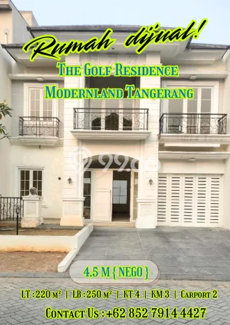 Jual Rumah Mewah Elegan Dengan View Cantik di Modernland, Tangerang Jual Rumah Mewah Elegan Dengan View Cantik di Modernland, Tangerang