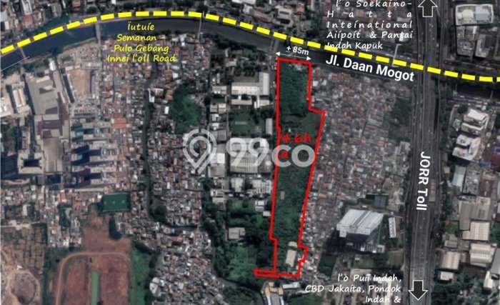 Tanah Dijual di Jakarta Barat Seluas 46000m2 Strategis Tanah Dijual di Jakarta Barat Seluas 46000m2 Strategis