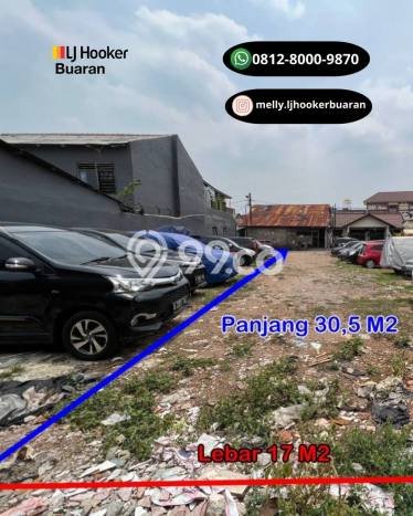 Dijual Tanah 518m2 di Buaran, Jakarta Timur Dijual Tanah 518m2 di Buaran, Jakarta Timur