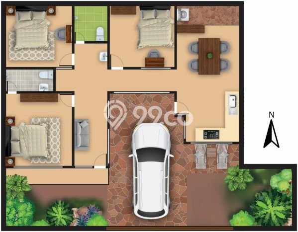 Rumah Strategis Minimalis Lb 100m2 di Denpasar Selatan, Denpasar Rumah Strategis Minimalis Lb 100m2 di Denpasar Selatan, Denpasar