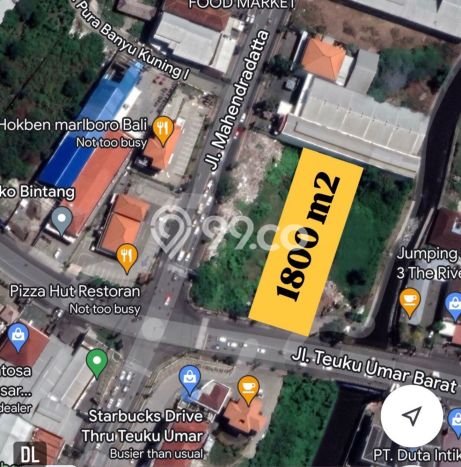 Lahan untuk Dijual di Denpasar Barat Denpasar Luas 1800m2 Lahan untuk Dijual di Denpasar Barat Denpasar Luas 1800m2