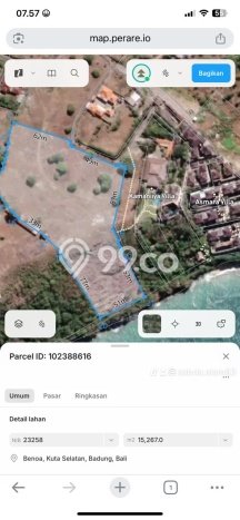 Kavling Tanah untuk Dijual di Nusa Dua, Badung, Luas 15267m2 Kavling Tanah untuk Dijual di Nusa Dua, Badung, Luas 15267m2