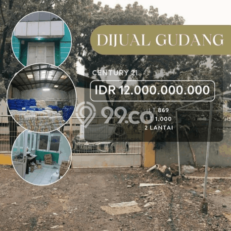 Gudang Dijual di Prime Area Bekasi Luas 1000m2 Gudang Dijual di Prime Area Bekasi Luas 1000m2