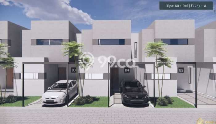 Rumah Modern 2 Kamar LT 60m2 di Jatiwarna Rumah Modern 2 Kamar LT 60m2 di Jatiwarna