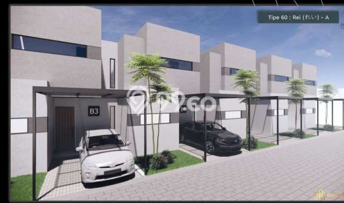 Rumah Modern 2 Kamar LT 60m2 di Jatiwarna Rumah Modern 2 Kamar LT 60m2 di Jatiwarna