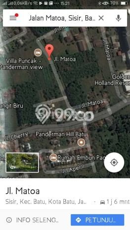 Tanah Kosong Dijual di Batu dengan Area 592m2 Tanah Kosong Dijual di Batu dengan Area 592m2