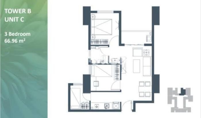 BEST LOCATION! Apartemen di Lippo Cikarang, 3 KT, Luas 66m2m², Bisa Segera Ditempati, Fasilitas Terlengkap BEST LOCATION! Apartemen di Lippo Cikarang, 3 KT, Luas 66m2m², Bisa Segera Ditempati, Fasilitas Terlengkap