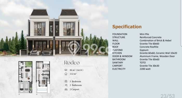 Rumah Minimalis 3 KT LT 84m2 di Candi Golf Rumah Minimalis 3 KT LT 84m2 di Candi Golf