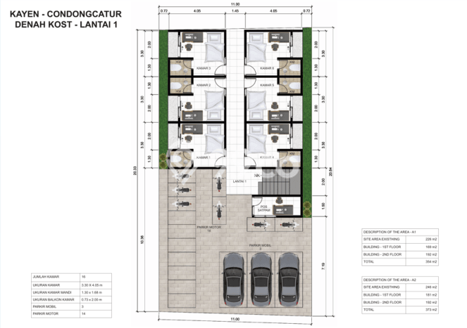Kost untuk Dijual di Condong Catur Punya 16 Kamar Kost untuk Dijual di Condong Catur Punya 16 Kamar
