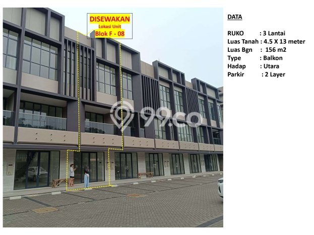 Unit Ruko Tersedia di BSD City Spesifikasi LB 156m2 Unit Ruko Tersedia di BSD City Spesifikasi LB 156m2
