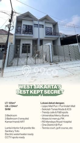Jual Rumah Strategis Bagus Punya 3 KT di Kembangan Jakarta Barat - Jual Rumah Strategis Bagus Punya 3 KT di Kembangan Jakarta Barat -