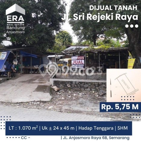 Tanah Dijual Lokasi Semarang Barat, Semarang Luas 1070m2 Legalitas Aman Tanah Dijual Lokasi Semarang Barat, Semarang Luas 1070m2 Legalitas Aman