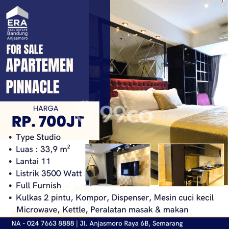 Untuk Dijual Apartemen di Semarang Tengah, Semarang Punya 1 Kamar Tidur Untuk Dijual Apartemen di Semarang Tengah, Semarang Punya 1 Kamar Tidur